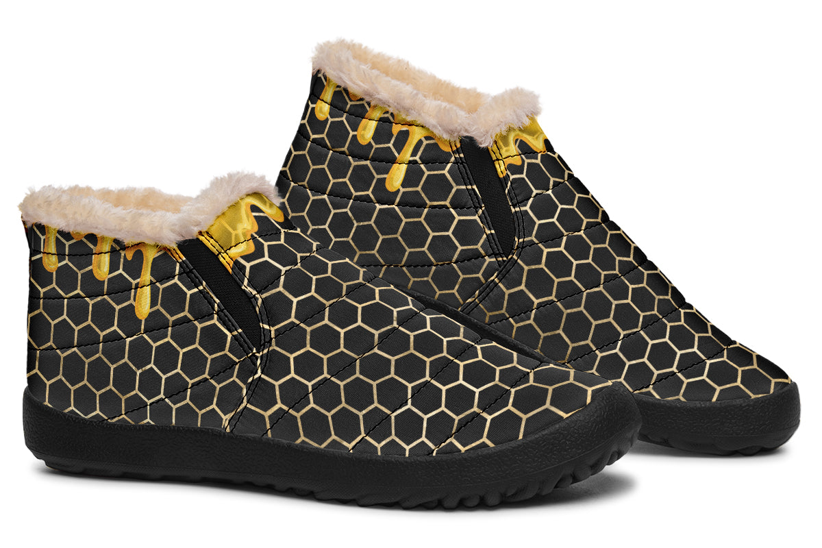 Honeycomb Winter Shoes - Offbeat Sweetie