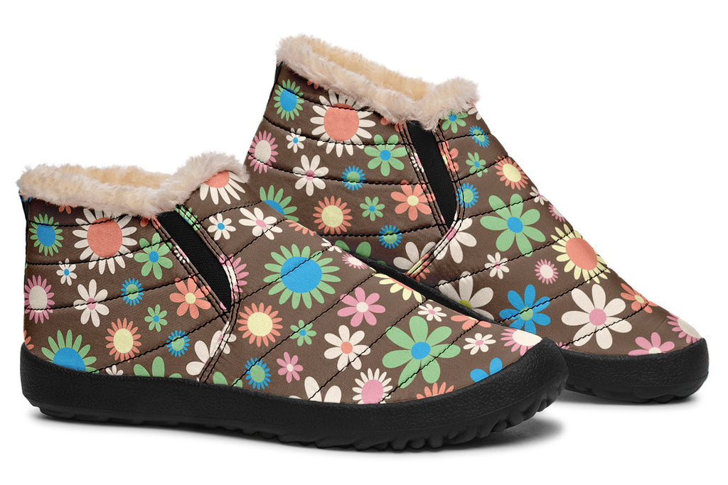 Judy's Flowers Winter Shoes - Offbeat Sweetie