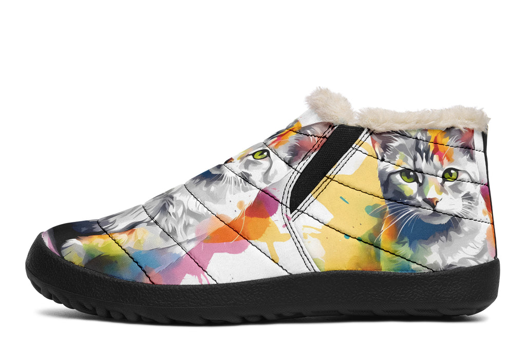 Kitty On My Foot Winter Shoes - Offbeat Sweetie