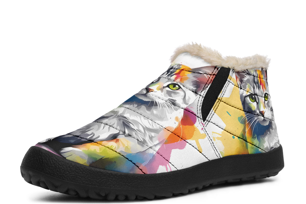 Kitty On My Foot Winter Shoes - Offbeat Sweetie