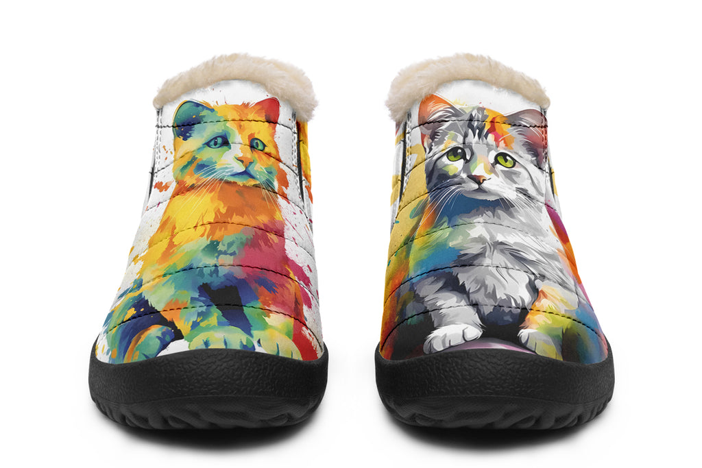 Kitty On My Foot Winter Shoes - Offbeat Sweetie