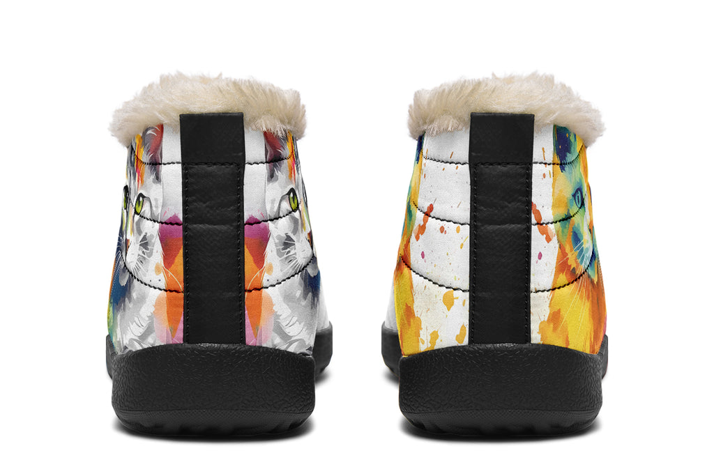 Kitty On My Foot Winter Shoes - Offbeat Sweetie