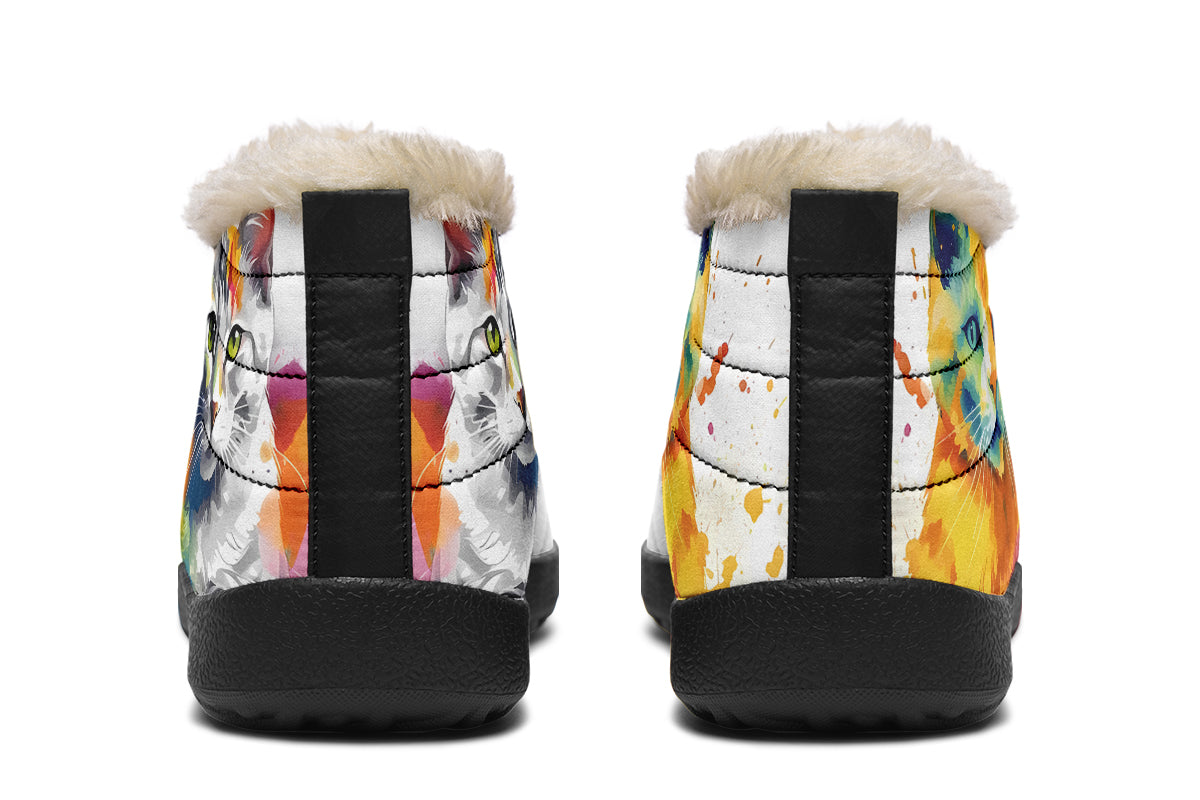 Kitty On My Foot Winter Shoes - Offbeat Sweetie