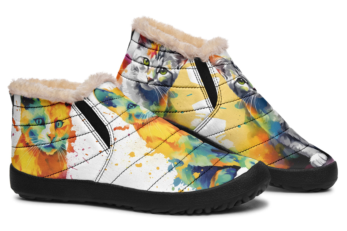 Kitty On My Foot Winter Shoes - Offbeat Sweetie