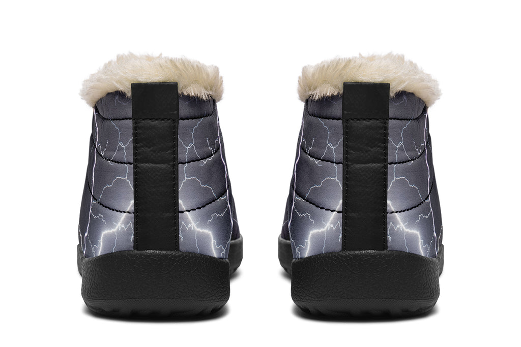 Lightning Crashes Winter Shoes - Offbeat Sweetie
