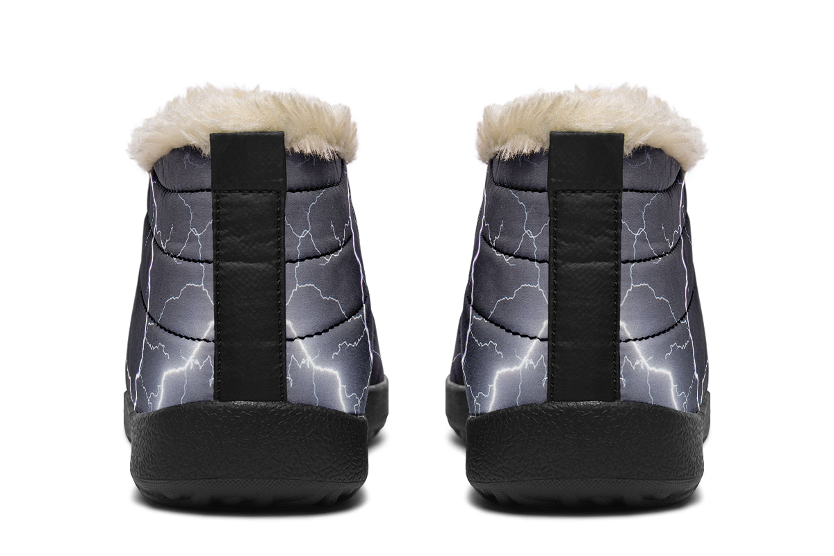 Lightning Crashes Winter Shoes - Offbeat Sweetie