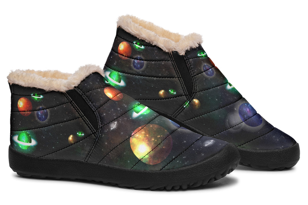 Lost In Space Winter Shoes - Offbeat Sweetie