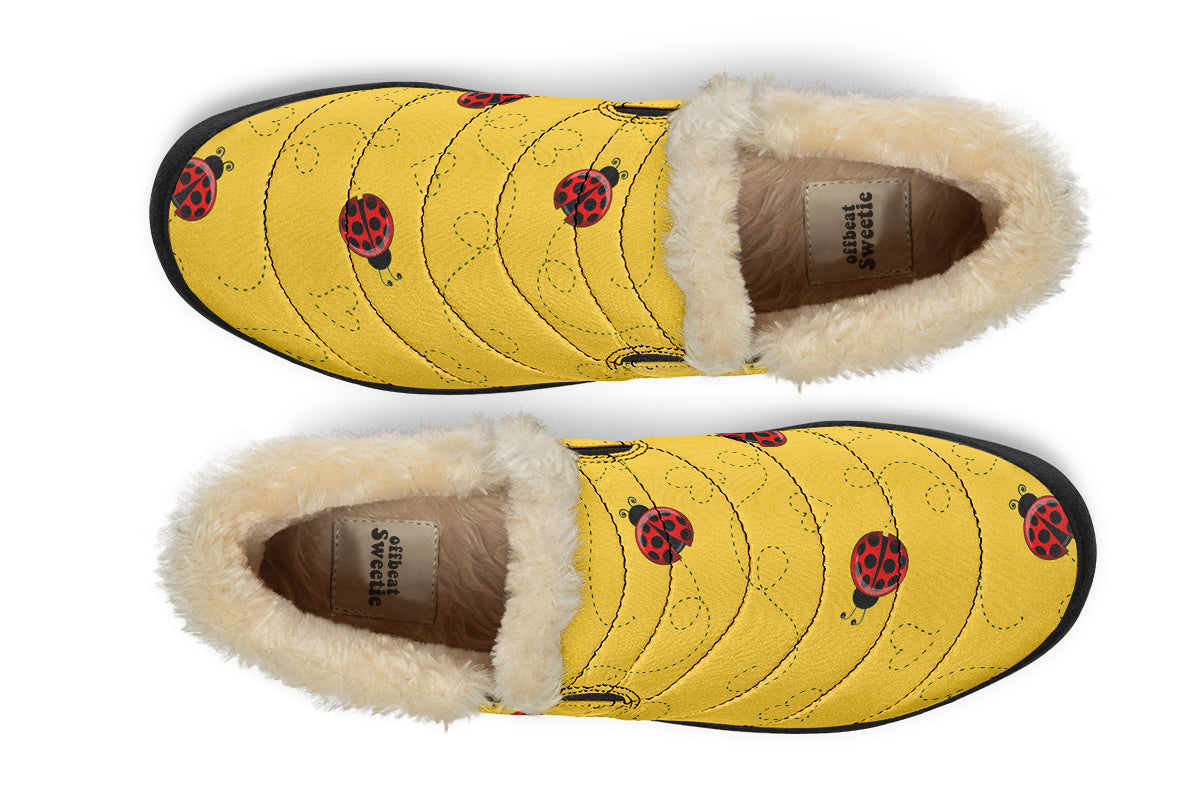 Lovely Ladybugs Winter Shoes