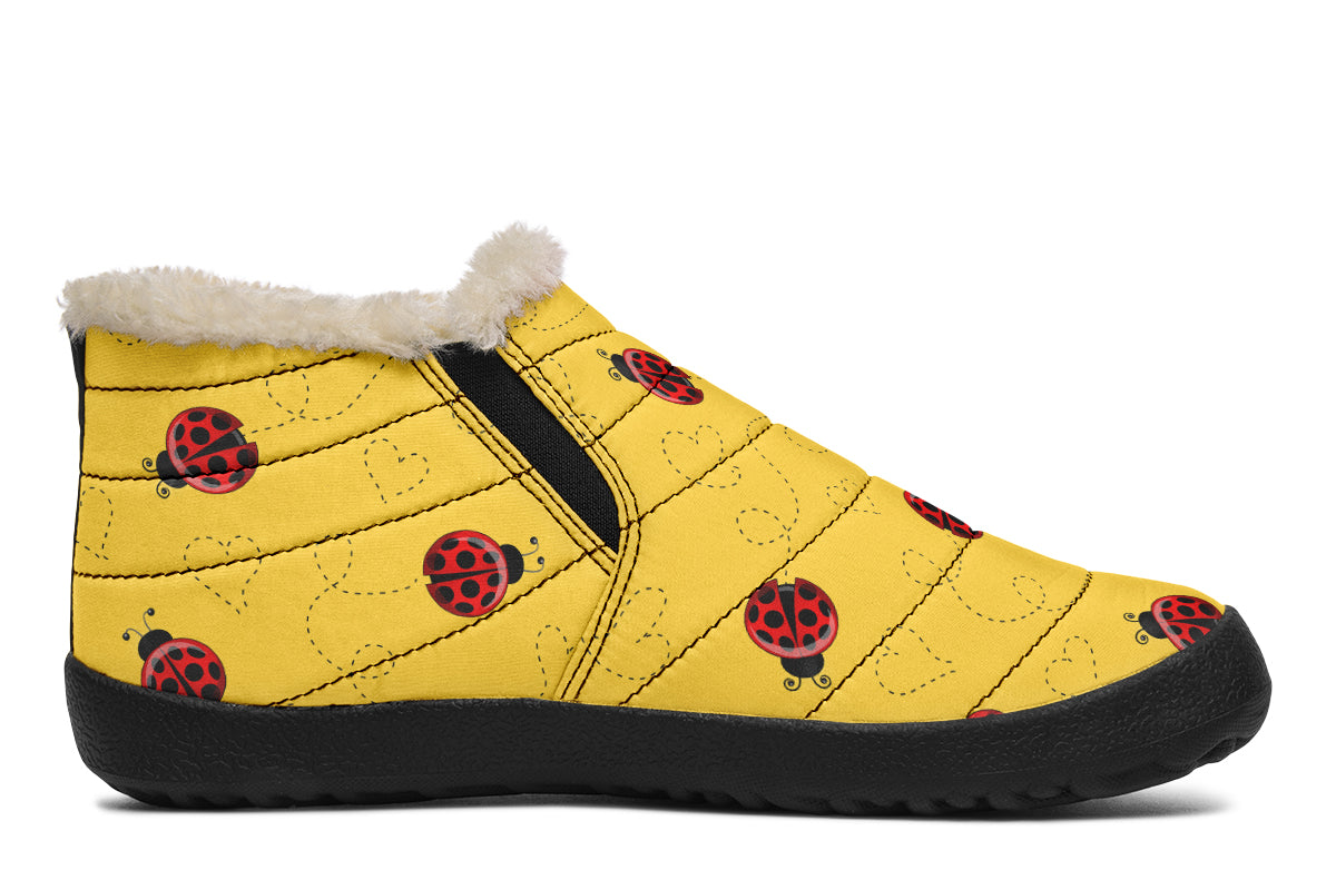 Lovely Ladybugs Winter Shoes