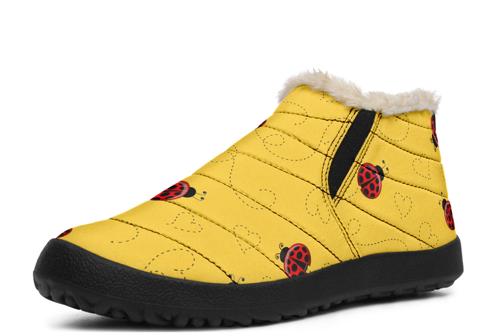 Lovely Ladybugs Winter Shoes