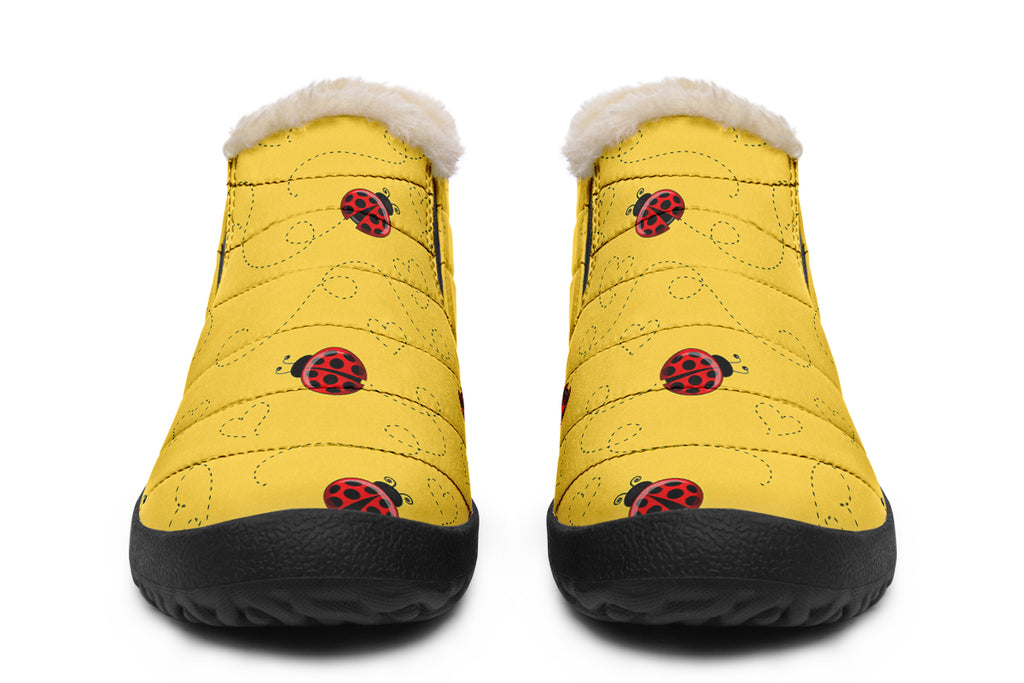 Lovely Ladybugs Winter Shoes