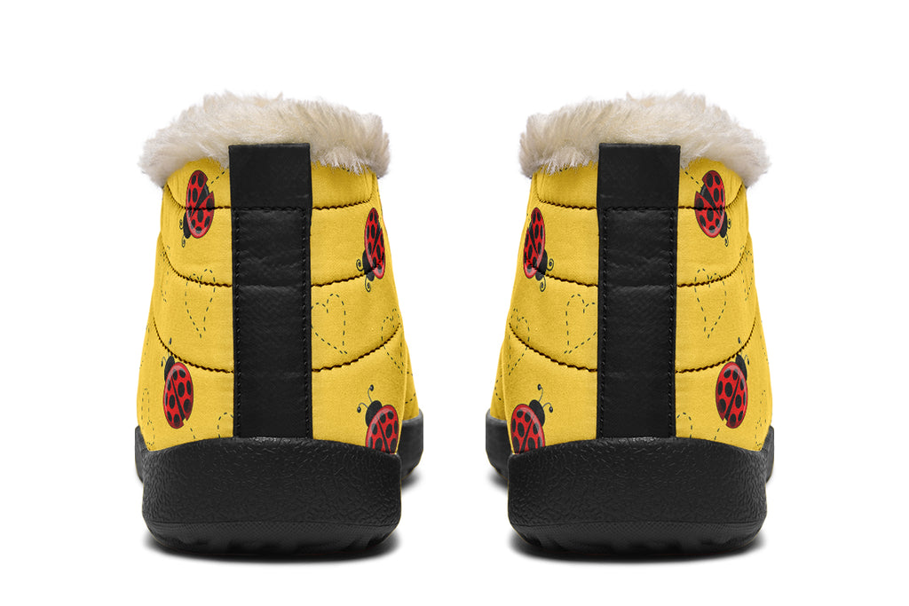 Lovely Ladybugs Winter Shoes
