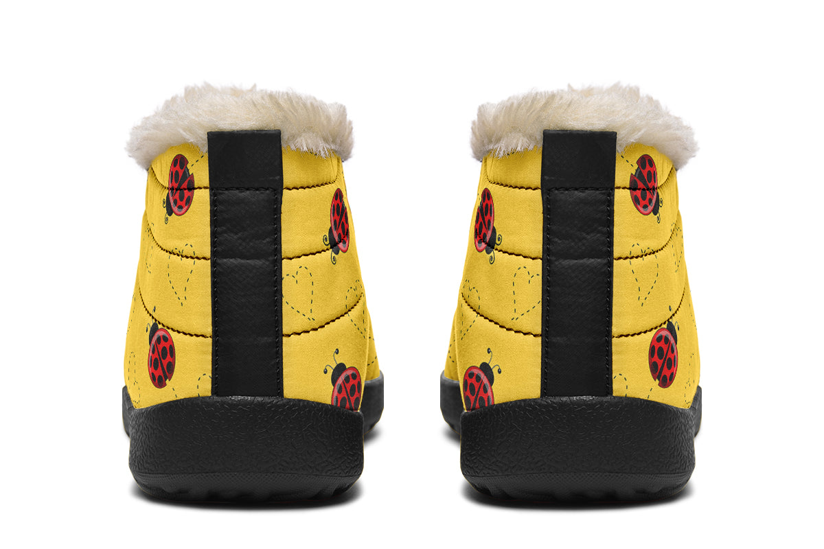 Lovely Ladybugs Winter Shoes