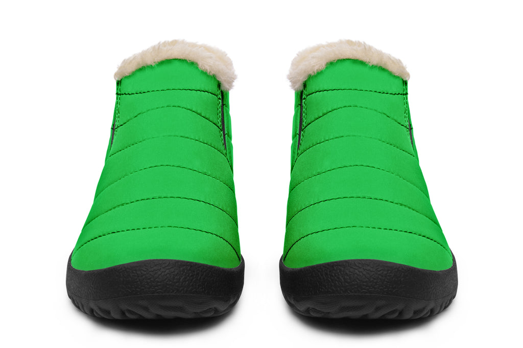 Lucky Green Winter Shoes - Offbeat Sweetie