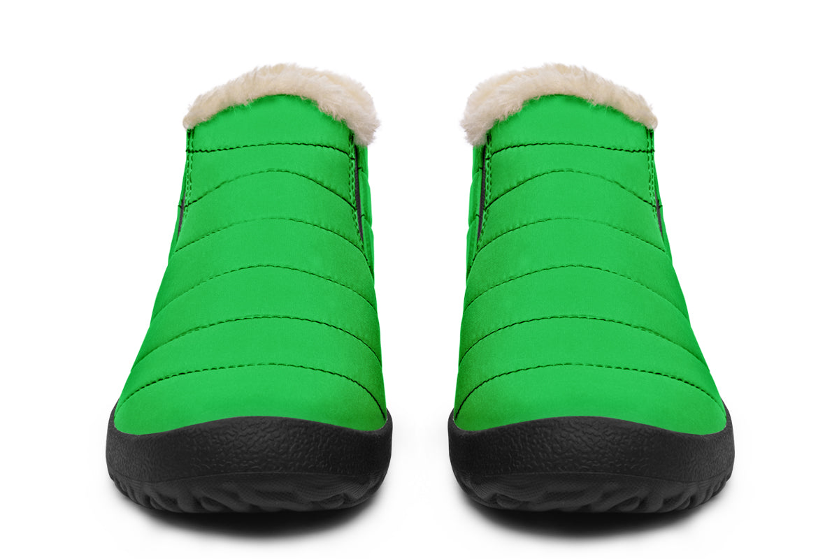 Lucky Green Winter Shoes - Offbeat Sweetie