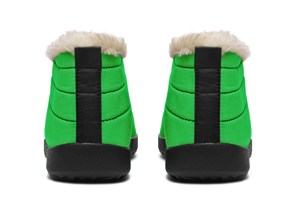 Lucky Green Winter Shoes - Offbeat Sweetie