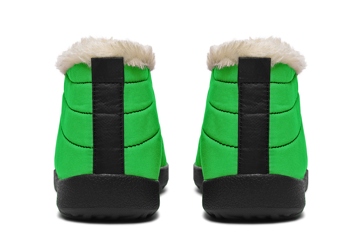 Lucky Green Winter Shoes - Offbeat Sweetie