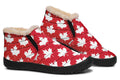 Maple Leaves Red Winter Shoes - Offbeat Sweetie