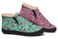 Mismatched Mushrooms Winter Shoes - Offbeat Sweetie