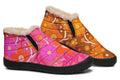Molly's Mismatched Retro Daisies Winter Shoes - Offbeat Sweetie