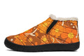 Molly's Orange Retro Daisies Winter Shoes