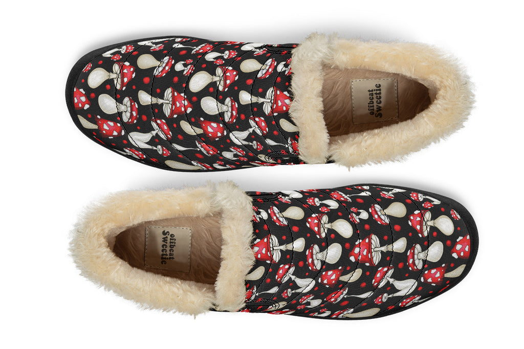 Mushrooms Winter Shoes - Offbeat Sweetie