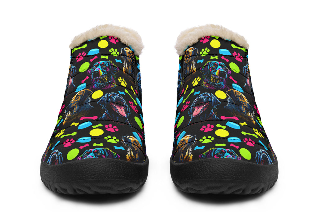 Neon Dogs Winter Shoes - Offbeat Sweetie