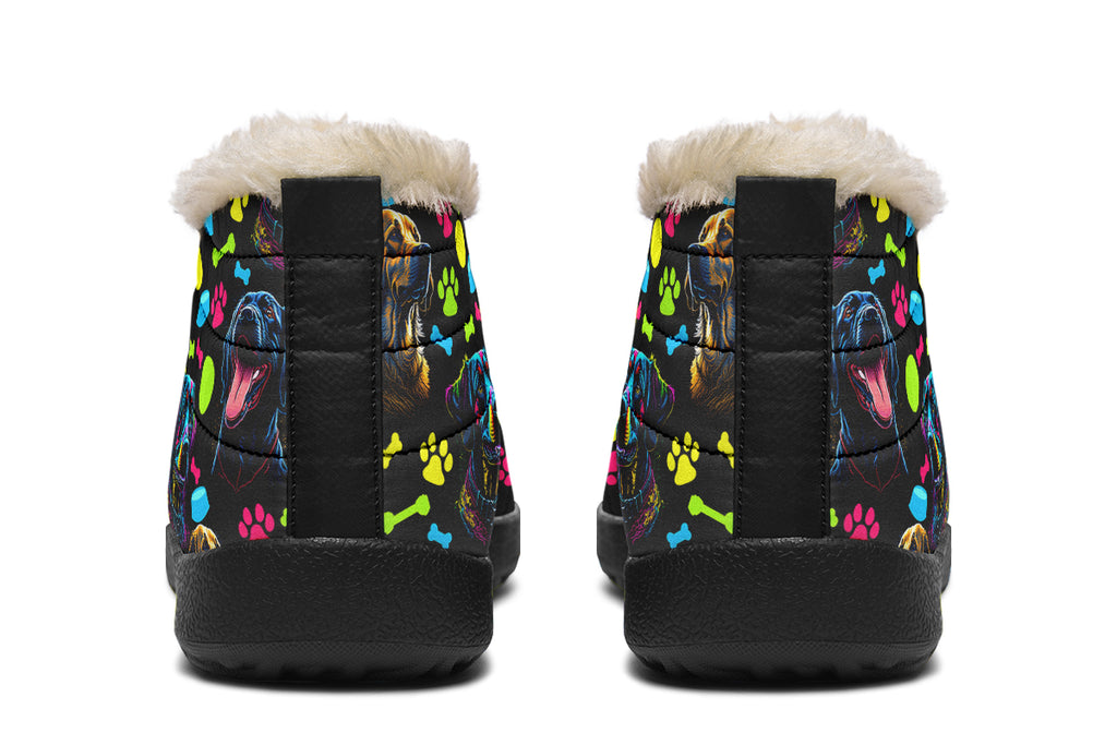 Neon Dogs Winter Shoes - Offbeat Sweetie