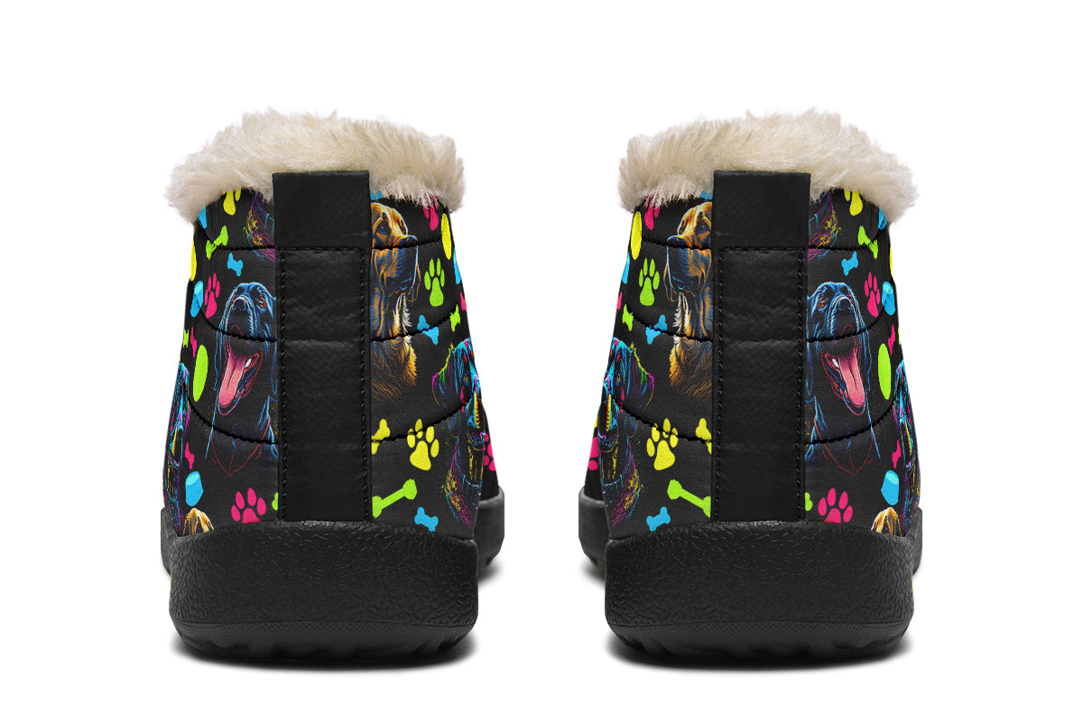 Neon Dogs Winter Shoes - Offbeat Sweetie