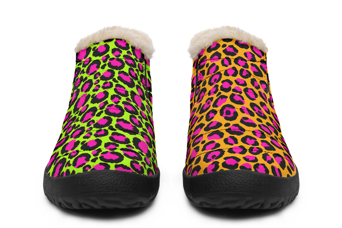 Neon Leopard x Neon Safari Mismatch Winter Shoes