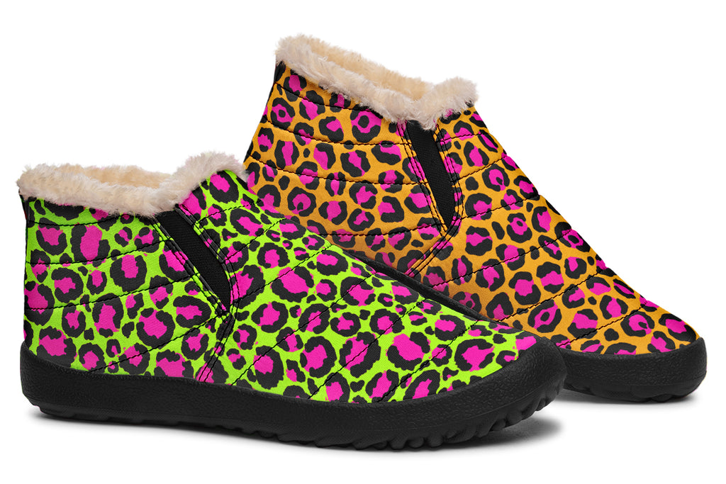 Neon Leopard x Neon Safari Mismatch Winter Shoes