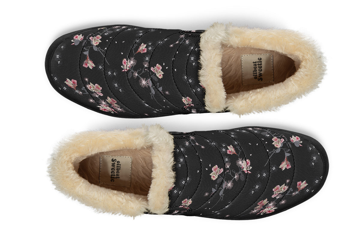 Night Garden Winter Shoes - Offbeat Sweetie