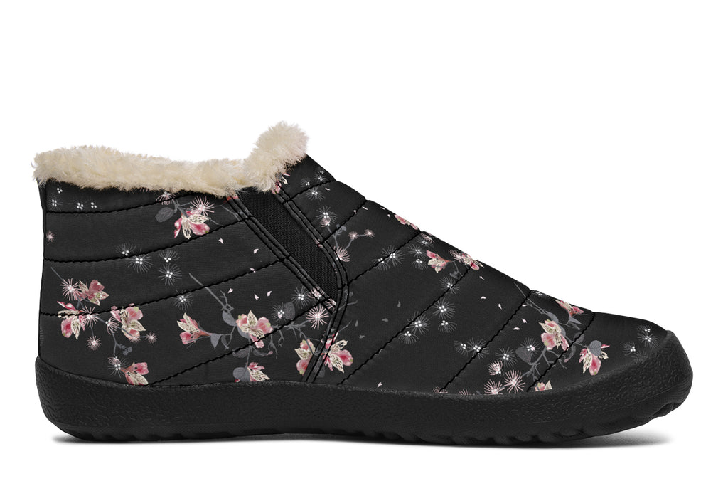 Night Garden Winter Shoes - Offbeat Sweetie
