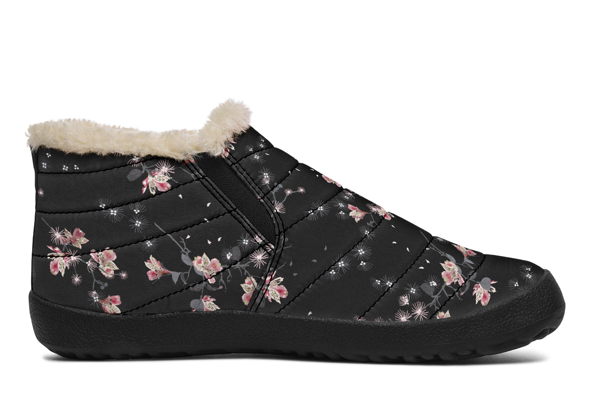 Night Garden Winter Shoes - Offbeat Sweetie