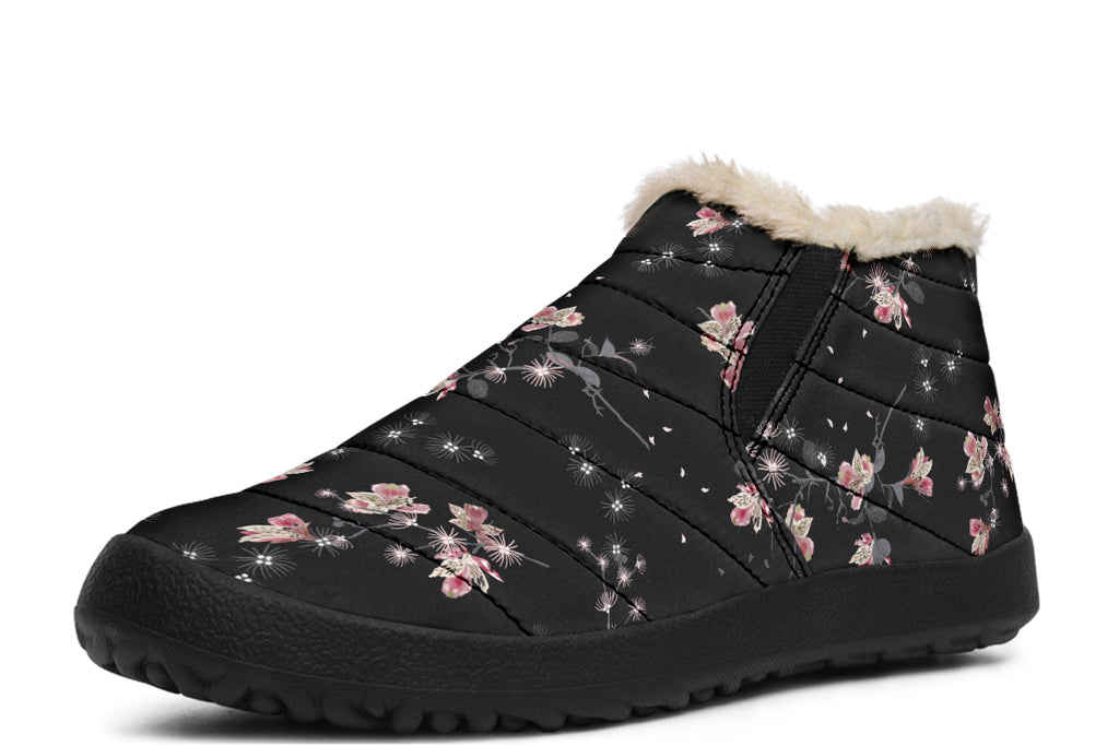 Night Garden Winter Shoes - Offbeat Sweetie