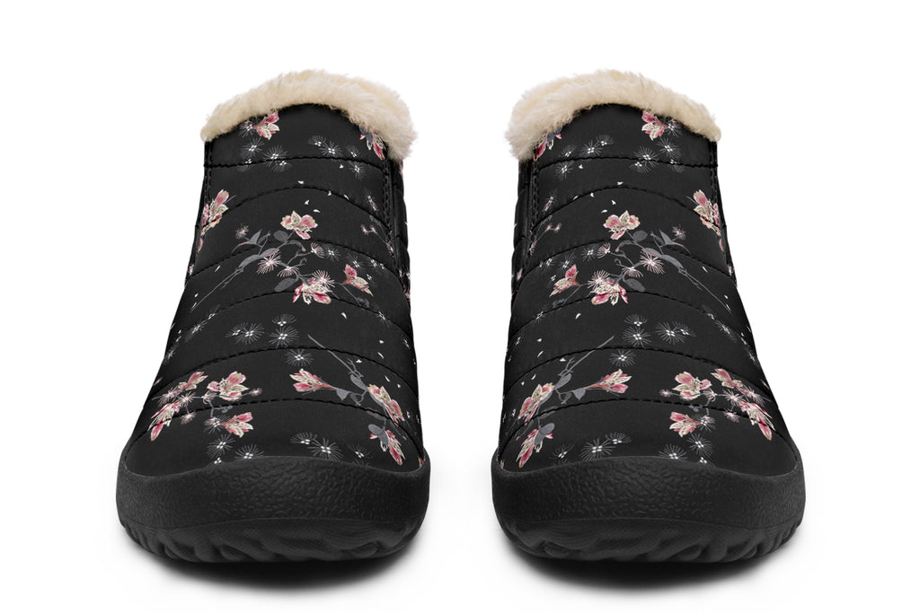 Night Garden Winter Shoes - Offbeat Sweetie