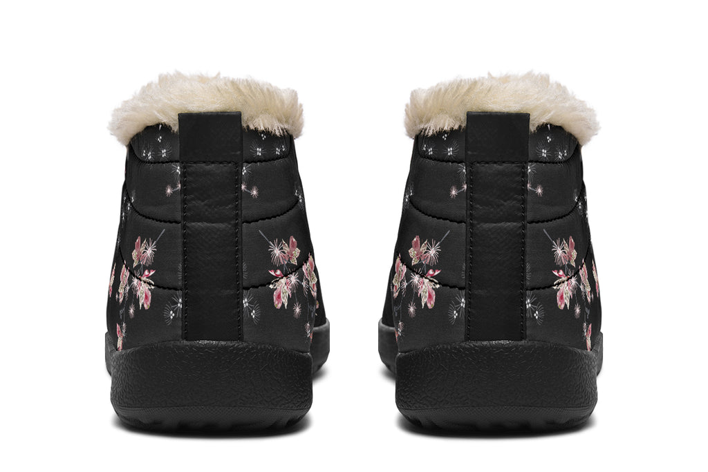 Night Garden Winter Shoes - Offbeat Sweetie