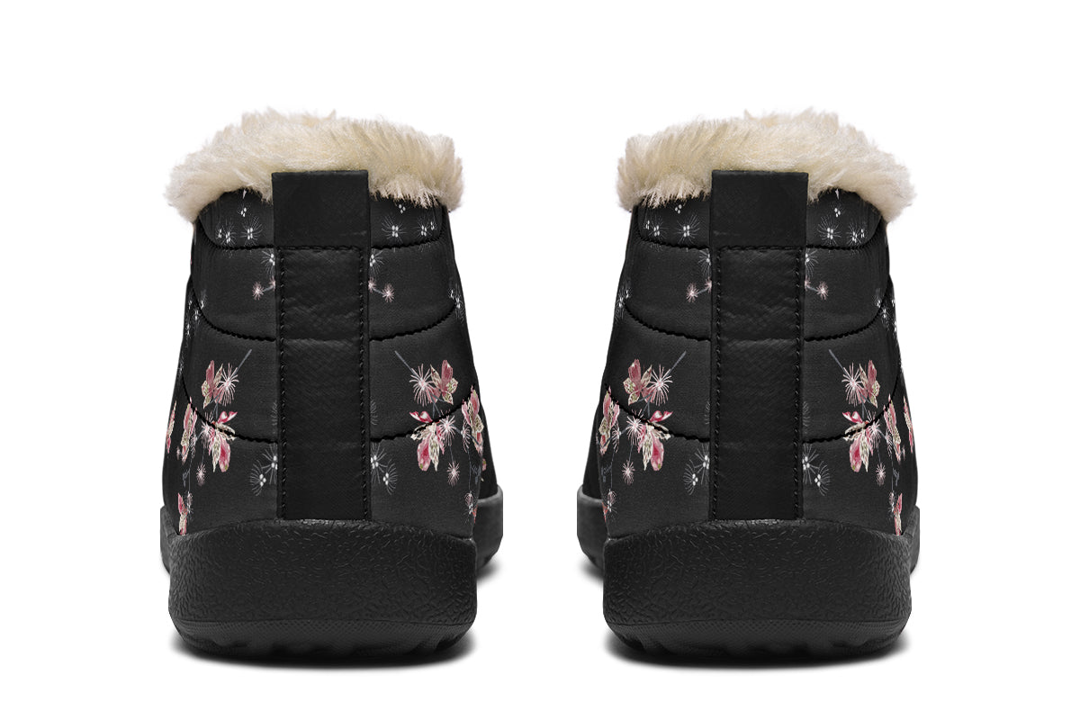 Night Garden Winter Shoes - Offbeat Sweetie