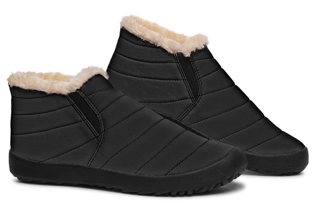 Paint It Black Winter Shoes - Offbeat Sweetie