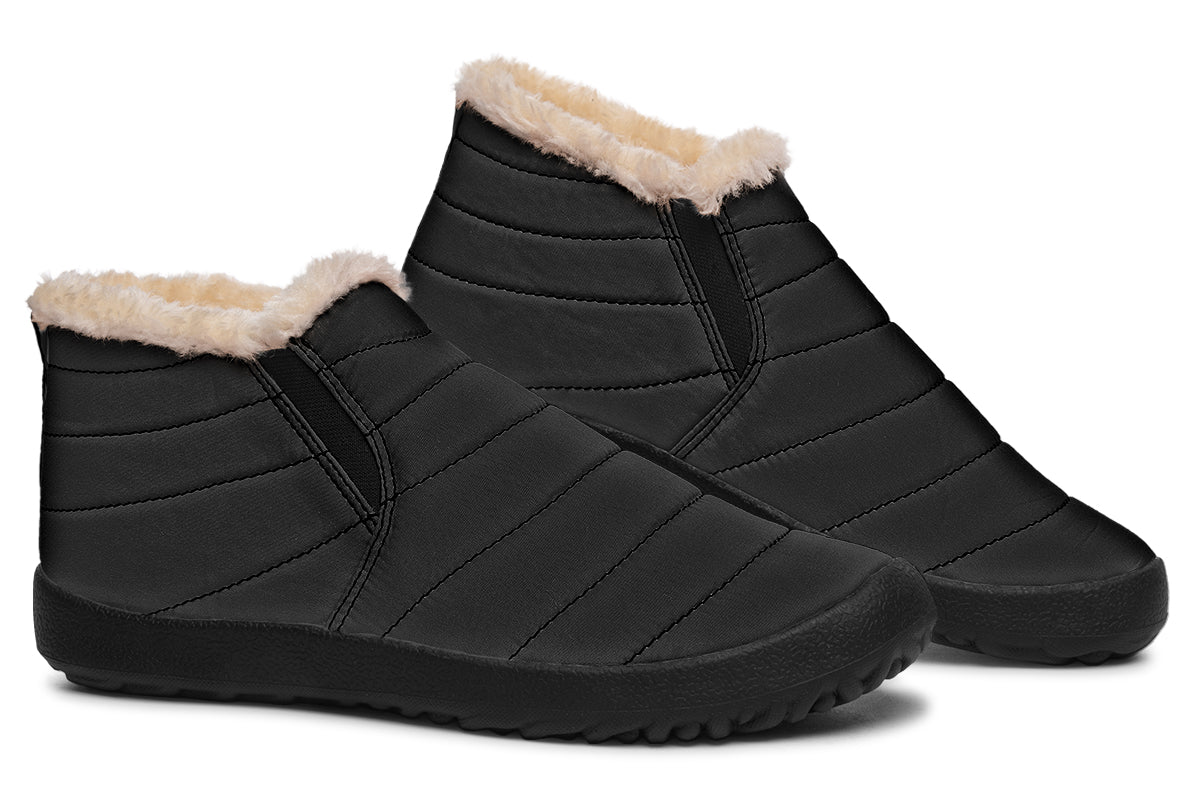 Paint It Black Winter Shoes - Offbeat Sweetie