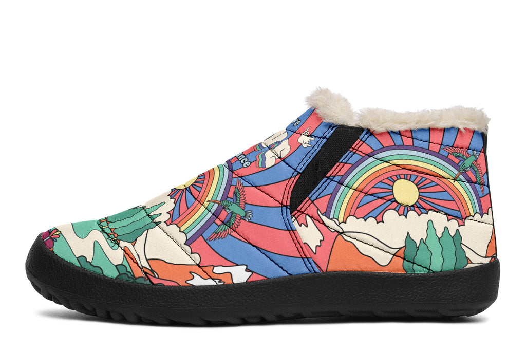 Peace And Love Winter Shoes - Offbeat Sweetie