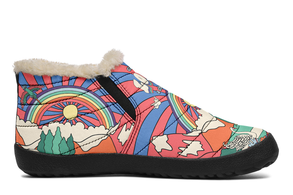 Peace And Love Winter Shoes - Offbeat Sweetie