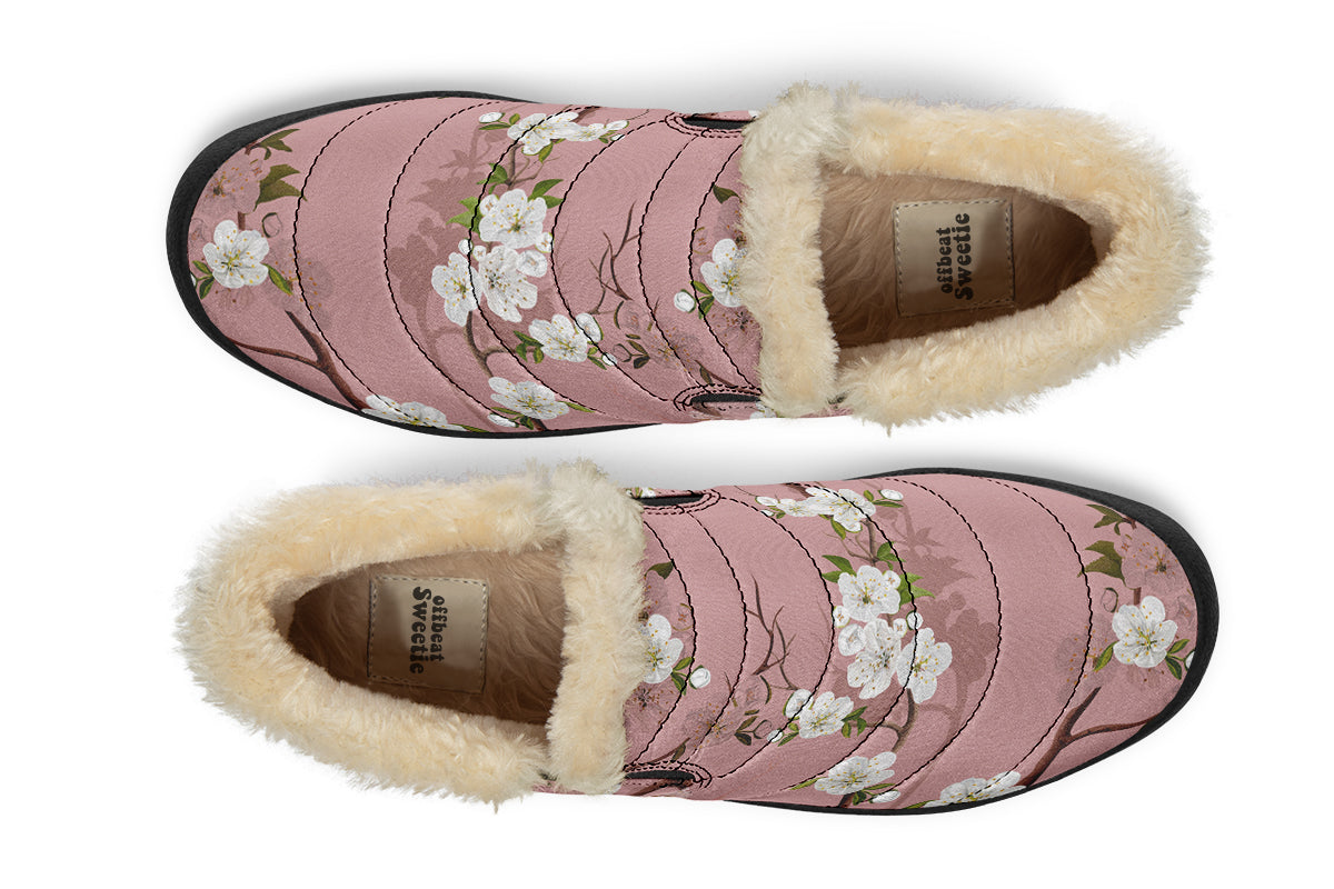 Peach Blossoms Winter Shoes - Offbeat Sweetie
