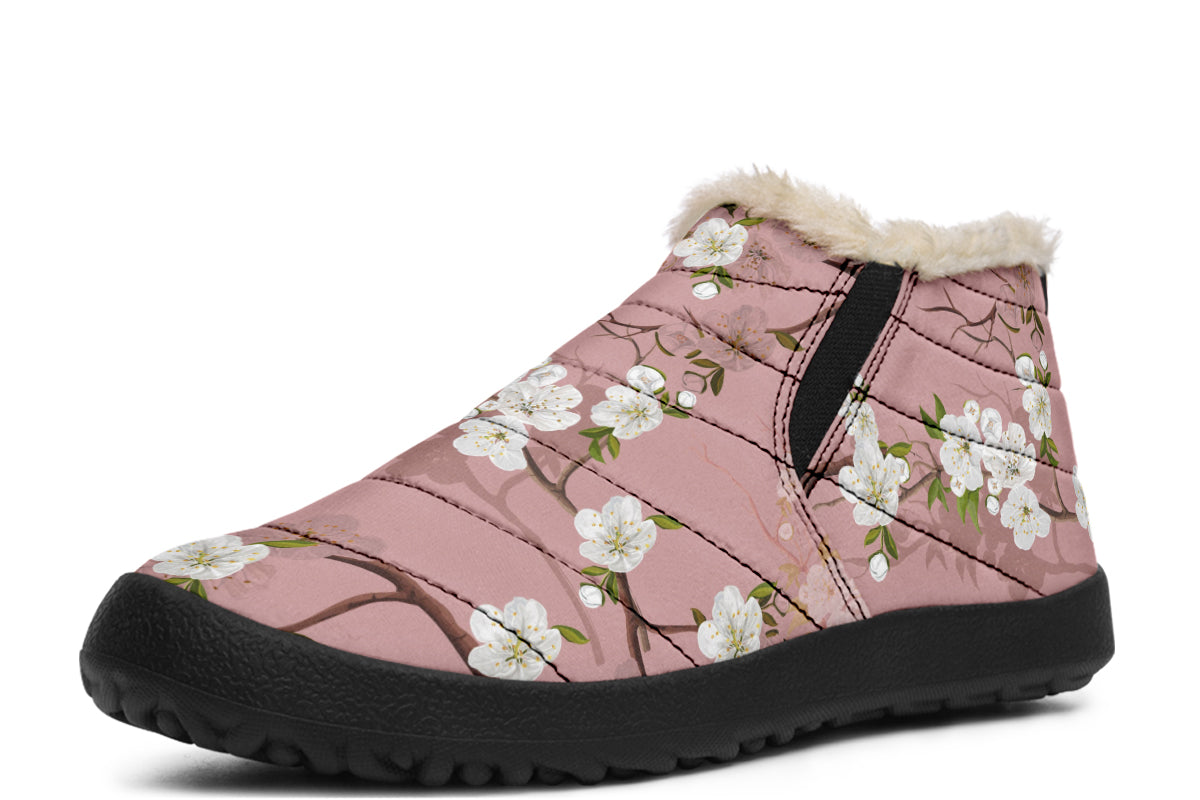 Peach Blossoms Winter Shoes - Offbeat Sweetie