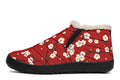 Plum Blossoms Winter Shoes - Offbeat Sweetie