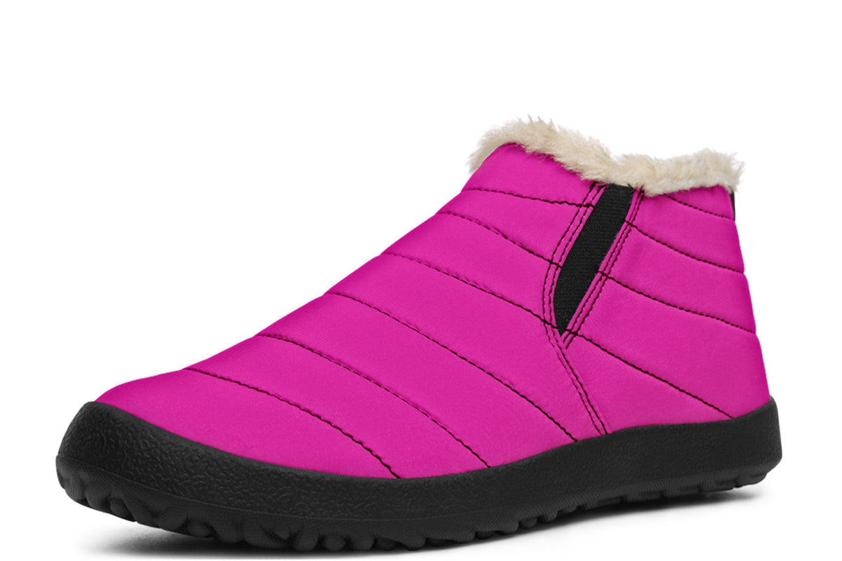 Pretty In Pink Winter Shoes - Offbeat Sweetie