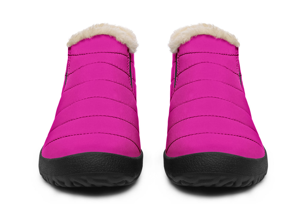 Pretty In Pink Winter Shoes - Offbeat Sweetie