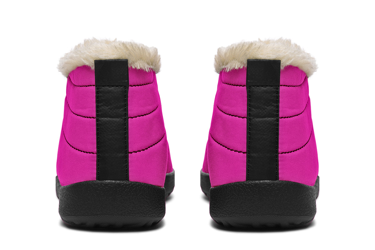 Pretty In Pink Winter Shoes - Offbeat Sweetie