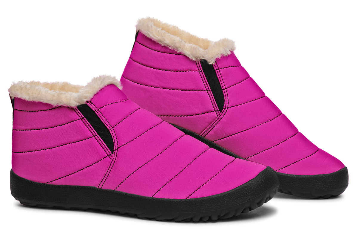Pretty In Pink Winter Shoes - Offbeat Sweetie
