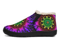 Purple Haze Mandala Winter Shoes - Offbeat Sweetie